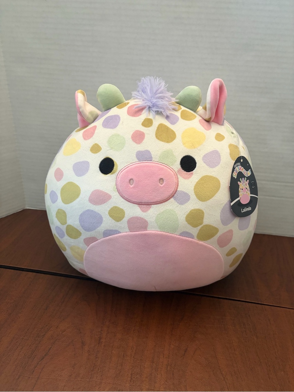 Squishmallows Lalinda Plush - Pastel Polka Dot Design